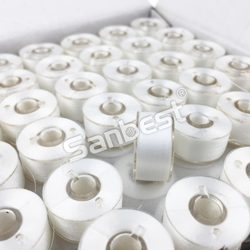 High Tenacity Pre-Wound Bobbins Thread 70d/2 for Embroidery, &quot;L&quot; Size