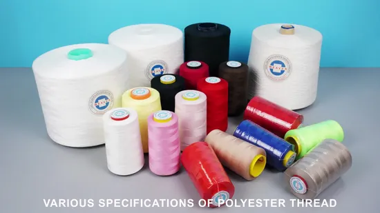 100% Spun Polyester Sewing Thread 40/2 in Virgin Fiber 