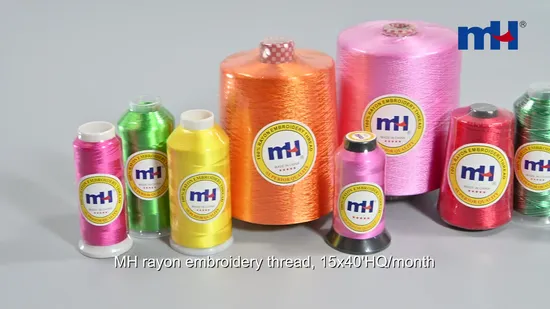 Mh Brand 120d/2 100% Viscose Rayon Embroidery Machine Thread 4500yds 