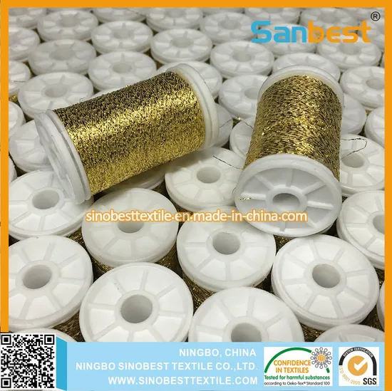 Polyester Metallic Embroidery Thread for Embroidery, 150d/1 