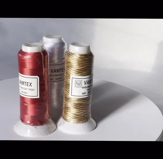 Embroidery Tex27 (120D/2) 100% Polyester Embroidery Thread for Algeria Market 